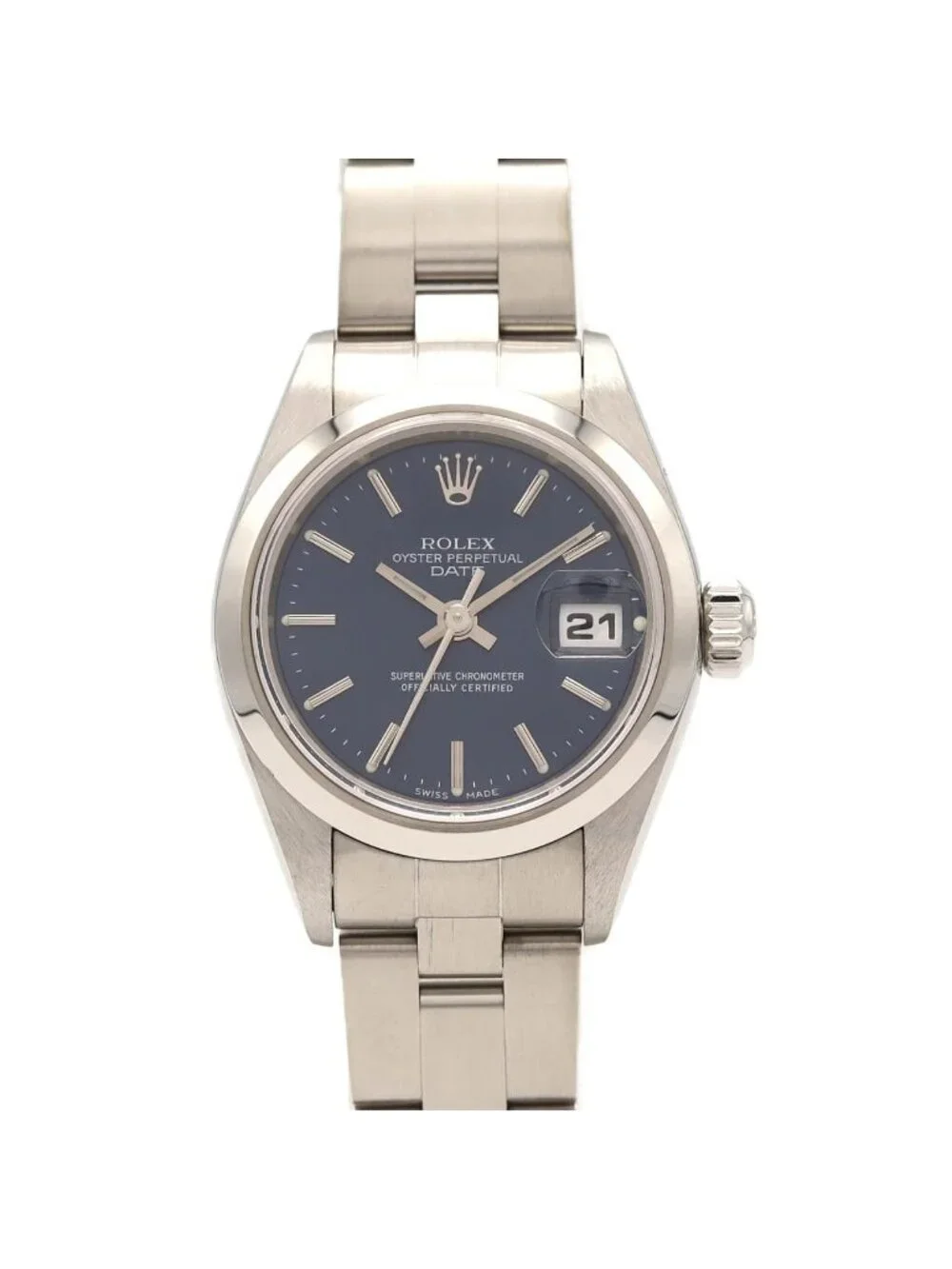 Rolex Oyster Perpetual Date SS Automatic Watch
